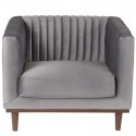 Cadeira de veludo de Dante Vintage Grey Dark KosyForm