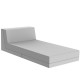 Salon de jardin Vondon lounge Pixel module divan Vondom tissu Silvertex blanc