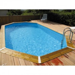 Pool Wood Ubbink Océa 470X860 H130cm Forro Cinza