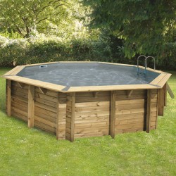 Pool Wood Ubbink Océa 510 H120cm Liner Grey