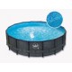 Pool Elite Round Design rattan 488x122