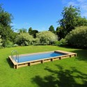 Pool'N Wooden Box Pool 620x250xH133 BWT myPool