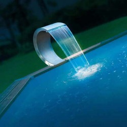 Piscina cascada Mamba LED acero inoxidable 316 L