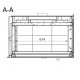 Inserto in legno Ferlux Panoramic 70 Angle con 2 lati vetrati 15 kW