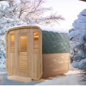 Sauna extérieur Gaïa Nova 6 places Holl’s en Epicea