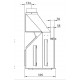 Ferlux Holzofen mit Forno 60 Backofen aus 16kW Stahl mit Glas