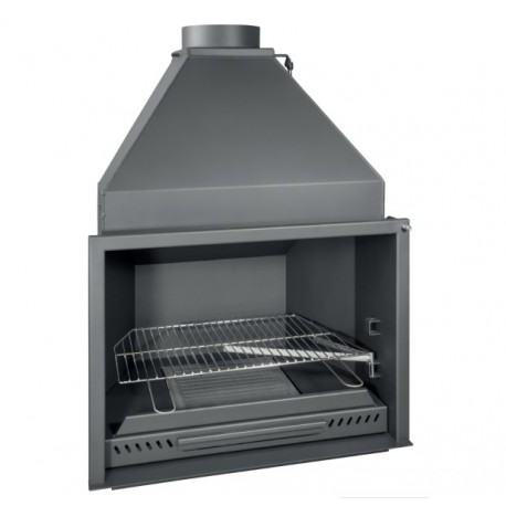 Ferlux houtkachel met Forno 60 oven in 16kW staal met glas