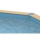 Pool Holz Sonnenwasser 550x300 H140cm Blau Liner Ubbink