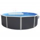 Piscine hors sol TOI Canarias ronde 460xH120 avec kit complet Anthracite