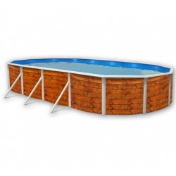 Piscina acima do solo TOI Etnica oval 730x366xH120 com kit completo