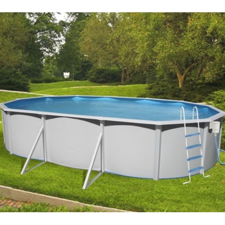 Piscina fuori terra TOI Magnum ovale 640x366xH132 Compact Bianco