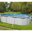 Above ground pool TOI Magnum oval 640x366xH132 Compact White