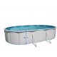 Piscine hors sol TOI Magnum ovale 640x366xH132 Compact Blanc