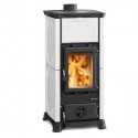 Fogão a lenha Nordica Extraflame Emiliana 6.5kW branco Infinity