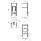 Steen houtkachel Nordica Extraflame Asia BII 4.0 7kW Vulcan