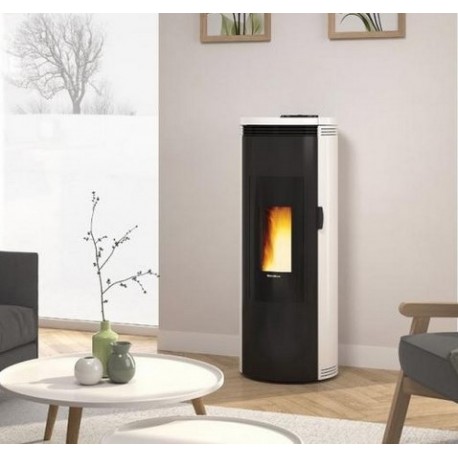 Pellet stove La Nordica Extraflame Luisella 5kW narrow ventilated Bordeaux