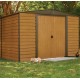 Metal Garden Shed Habrita 313x370xh198 imitation wood