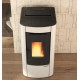 Estufa ventilada de pellets La Nordica Extraflame Sabry Prestige Line 7kW Ivory