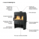 La Nordica Extraflame Tahiti EPS 9kW Cast Iron Wood-Burning Stove