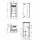 Estufa de pellets ventilada Extraflame Giusy Evo 2.0 7kW Negro