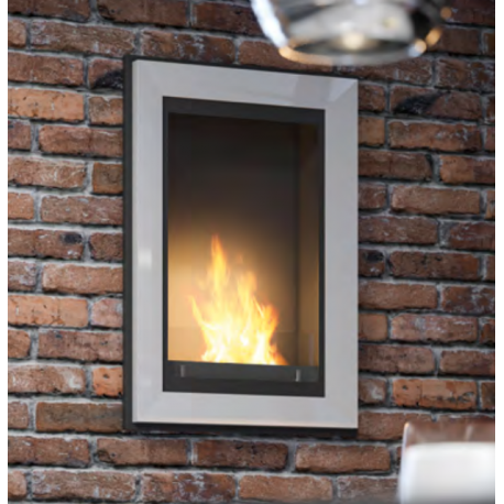 SIMPLEfire Frame 550 Zwarte Bio-ethanol Haard met 1 Raam