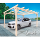 Holzcarport für Autos 5x3m Badajoz 15m2 Maderland