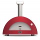 Forno de Pizza Moderno 3 Alfa Forni com Madeira Vermelha Antiga