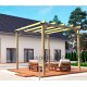 Vrijstaande pergola in massief hout Madrid 3x3m 9m2