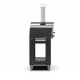 Base Alfa Cart para Horno de Pizza Moderno 3 Con Ruedas Negro