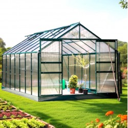 Serre Jardin Aluminium Habrita 10.60m2