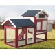 Wooden Garden Chicken Coop 2-3 Habrita Hens 0.94m2 Two-Body