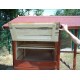 Large size wooden garden chicken coop 6-10 Habrita hens 3.90m2 two-body