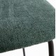 Set of 4 Linda VeryForma Green Chenille Metal Chairs and Cushion