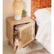 Solid wood bedside table by mindi 40x55 Luna VeryForma