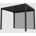 Rideau Store Latéral Pergola Bioclimatique Habrita 3m