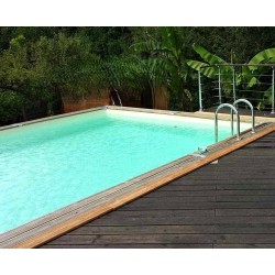 Piscine Bois Sunwater 550x300 H140cm Liner beige Ubbink